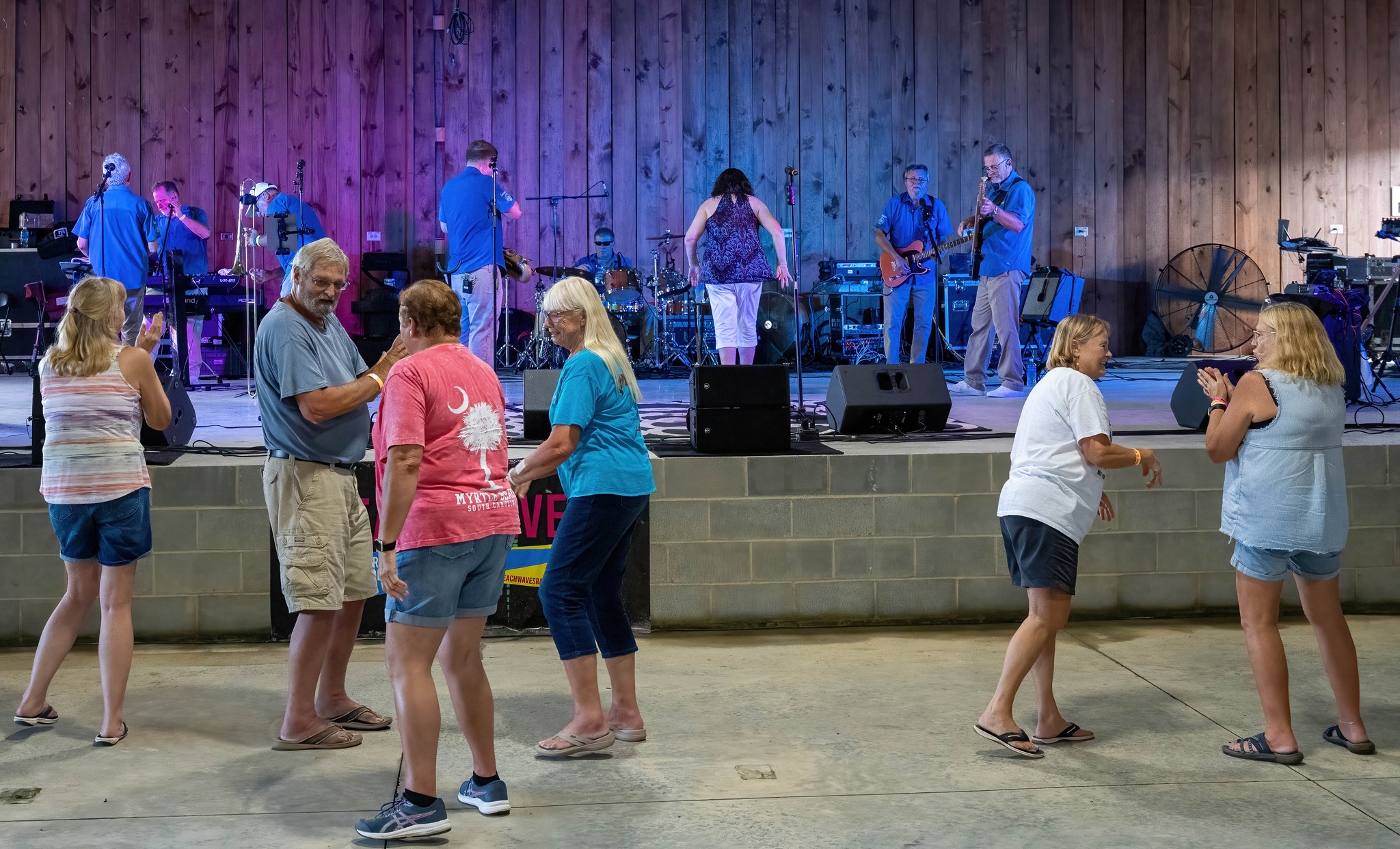Crowd dancing