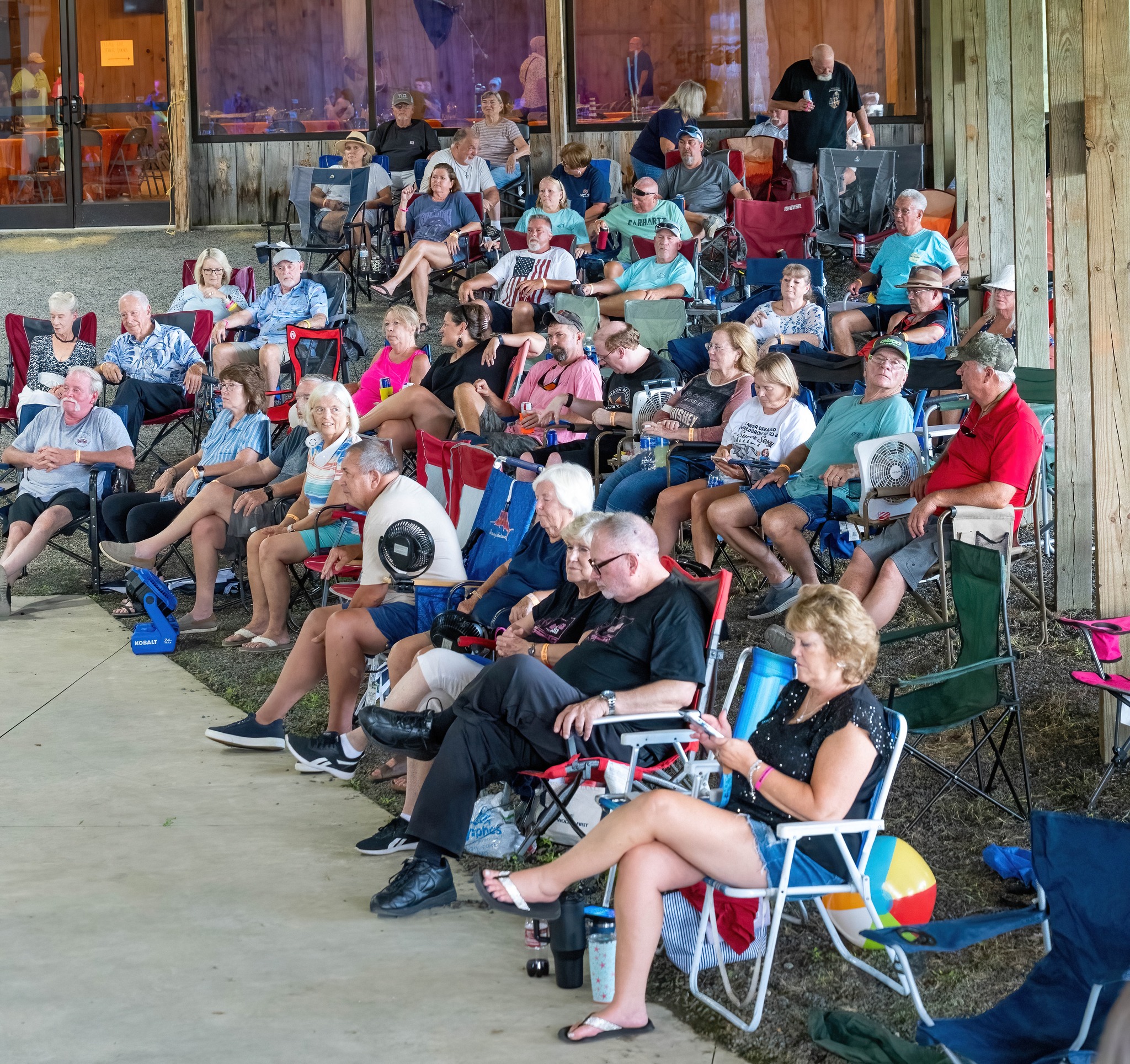 Crowd at pavilion
